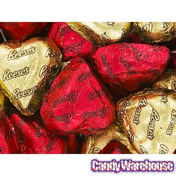 Reeses Foiled Peanut Butter Filled Chocolate Hearts: 27-Piece Bag - Image 2