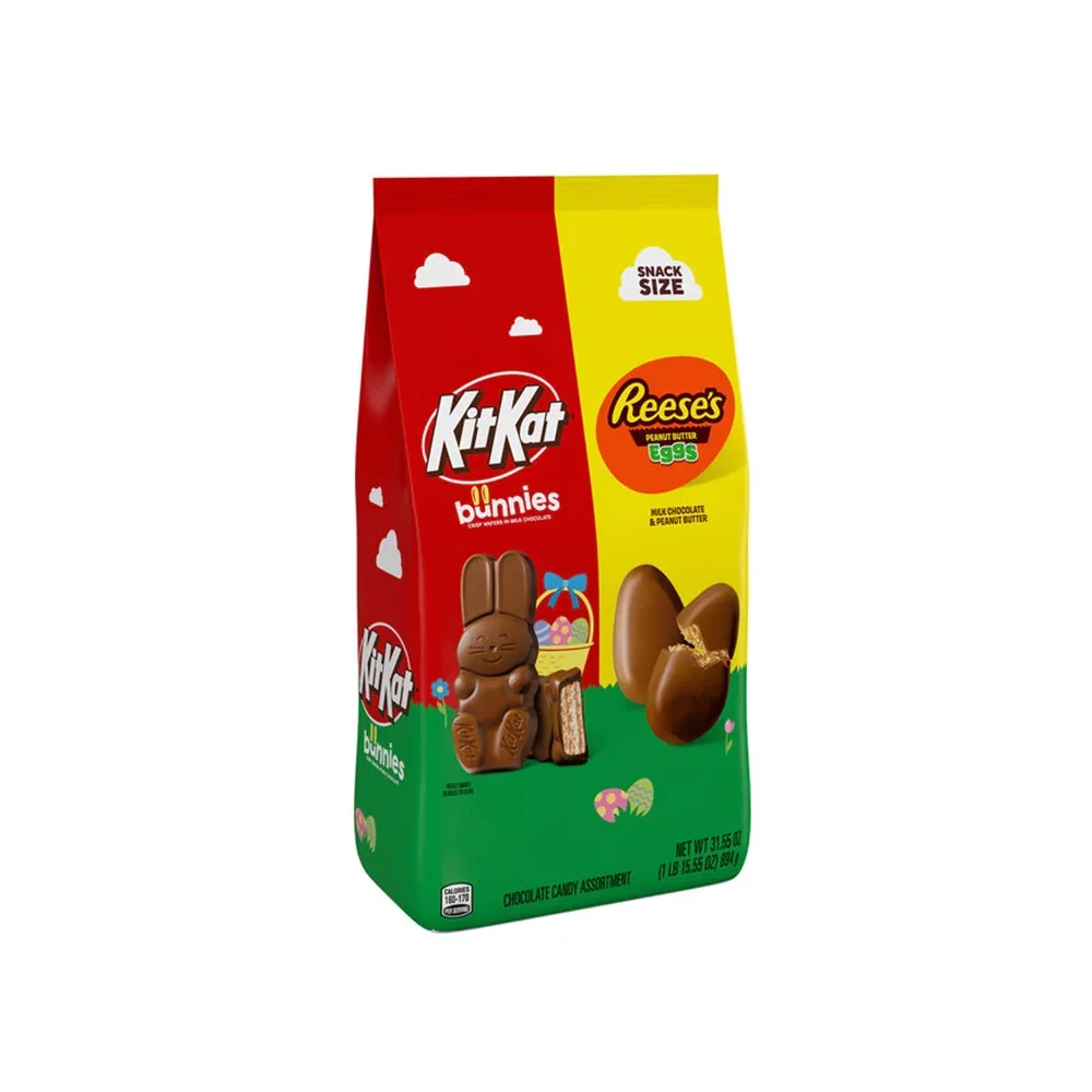 Reese’s and Kit Kat Assorted Milk Chocolate Snack Size Easter Candy: 31.55-Ounce Bag
