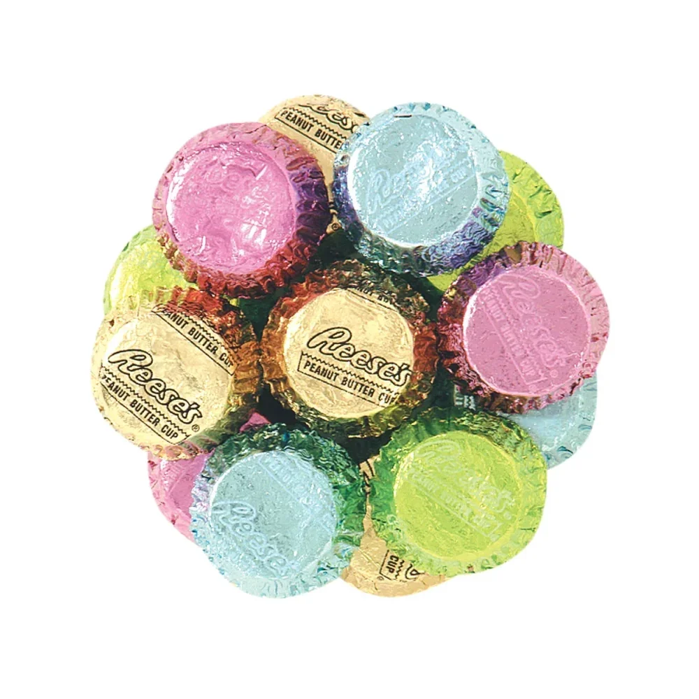 Reese’s Mini Peanut Butter Cups Pastel Foils: 25.65-Pound Case