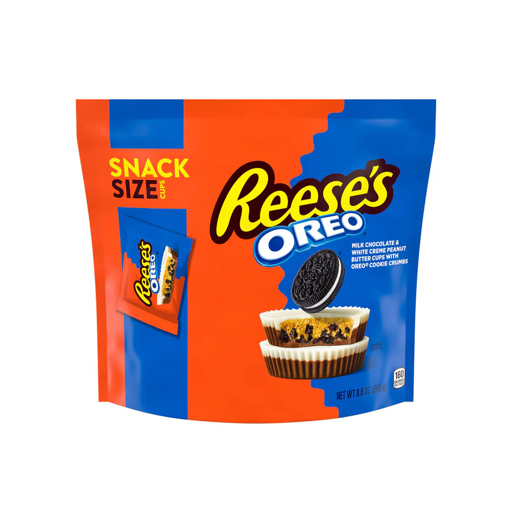 Reese’s OREO Milk Chocolate & White Creme Peanut Butter Cups: 8.8-Ounce Bag