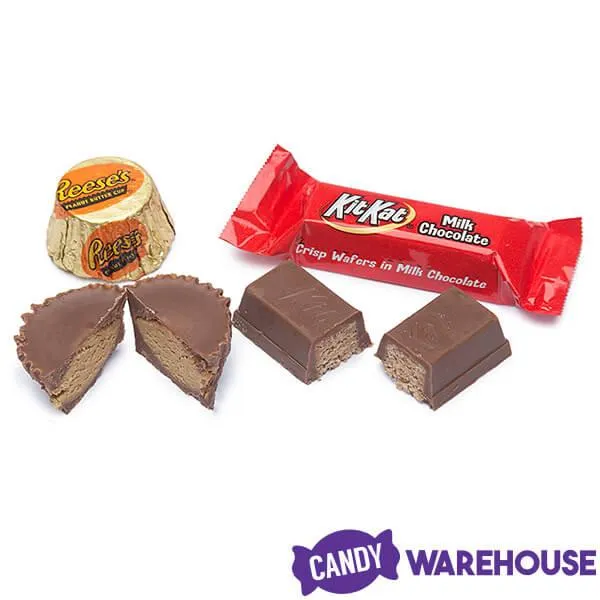 Reese's Peanut Butter Cups and Kit Kat Miniatures Bulk Candy: 2LB Bag - Image 2