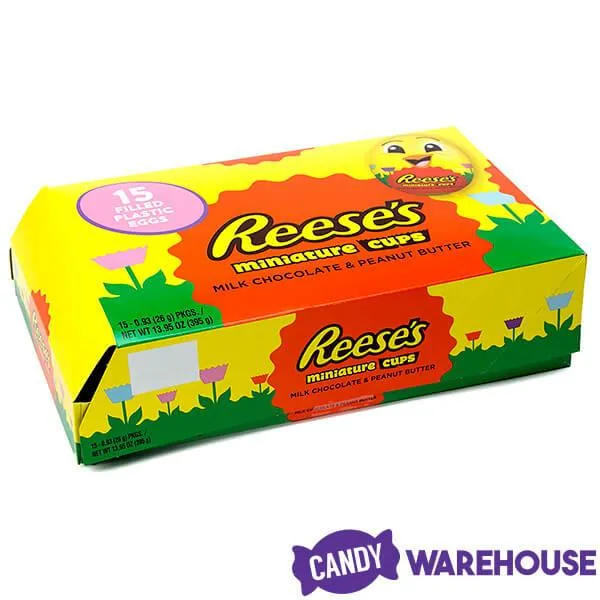 Reese's Peanut Butter Cups Miniatures Filled Plastic Chicks: 15-Piece Display - Image 2