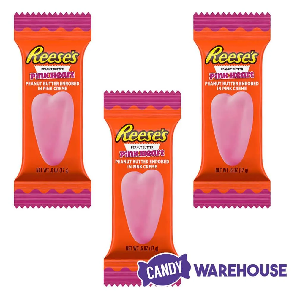 Reese's Peanut Butter Filled Pink Chocolate Hearts: 15-Piece Bag - Image 4