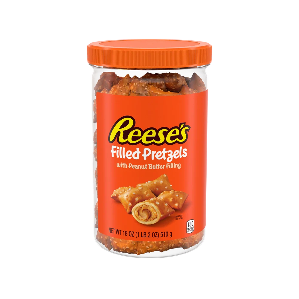 Reese’s Peanut Butter Filled Pretzels Jar: 18-Ounce Jar