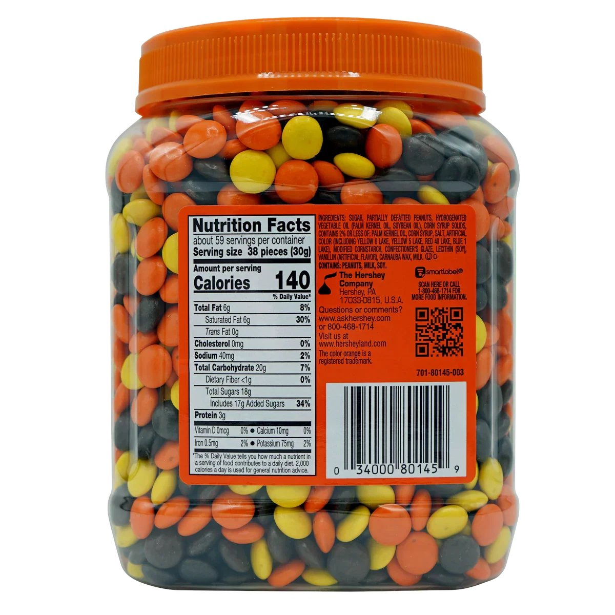 Reese's Pieces Candy: 3LB Jar - Image 4