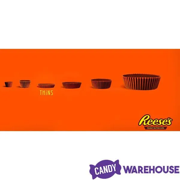 Reese's Thins Dark Chocolate Peanut Butter Cups Candy: 7.37-Ounce Bag - Image 5
