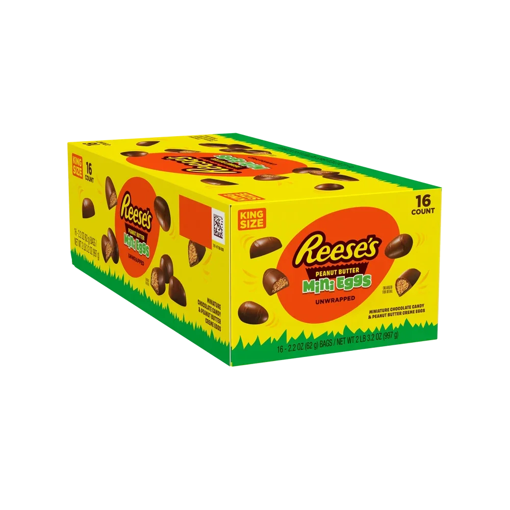Reese’s Unwrapped Chocolate Peanut Butter Creme Mini Eggs: 16-Count Box