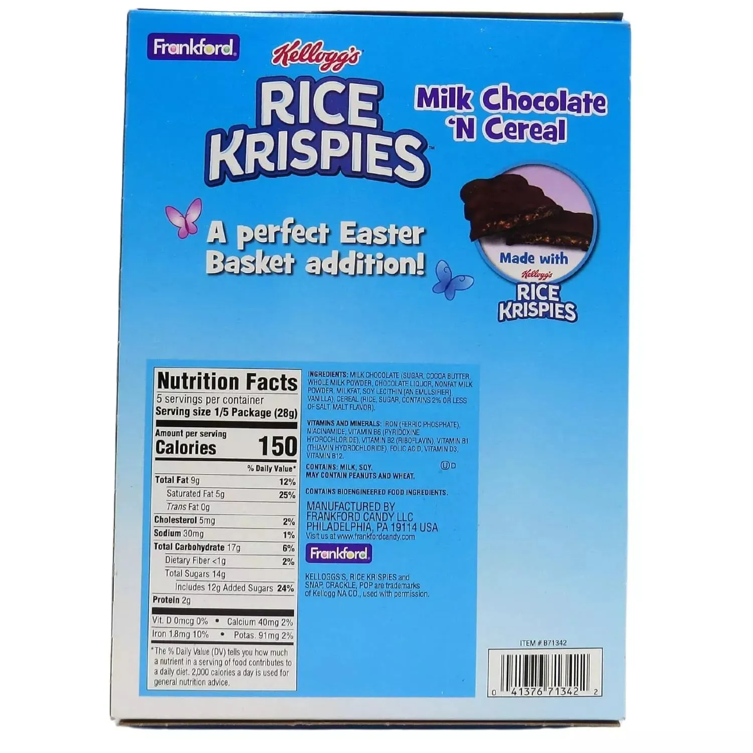 Rice Krispies Milk Chocolate Bunny: 18-Piece Case - Image 2