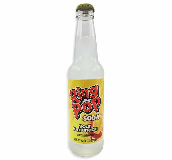 Ring Pop Sour Lemonade Soda: 24-Piece Case