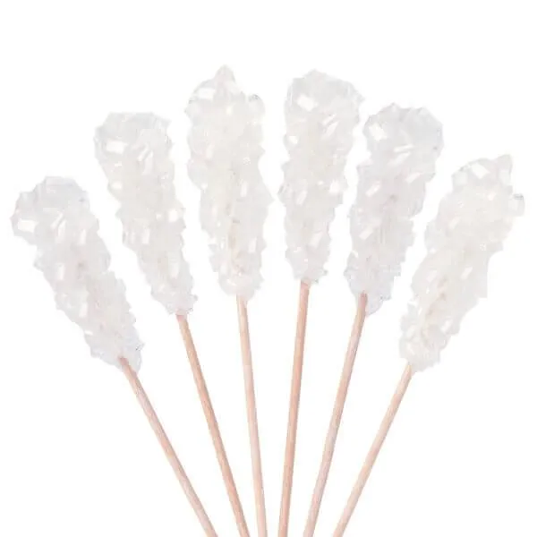 Rock Candy Swizzle Sticks - White - Unwrapped: 100-Piece Box - Image 2