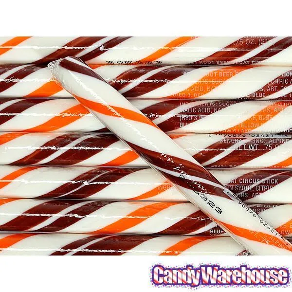 Root Beer Float Hard Candy Sticks: 100-Piece Box - Image 2