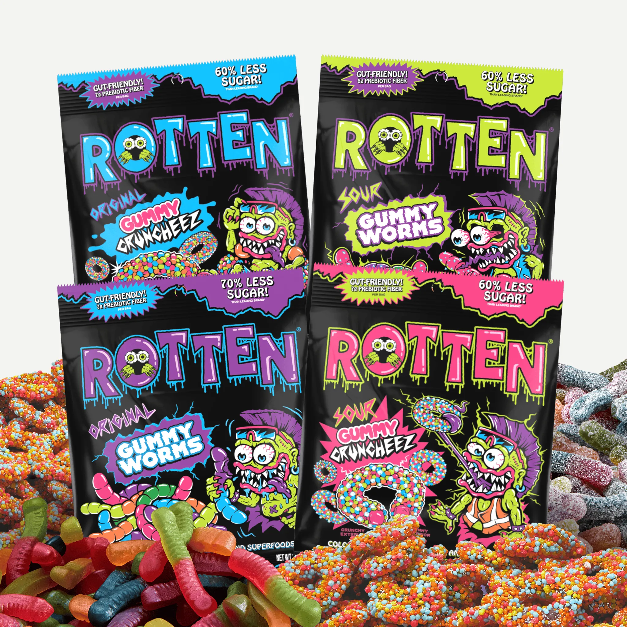 Rotten All Flavor Variety Pack, 1.8 Ounce Single Serve