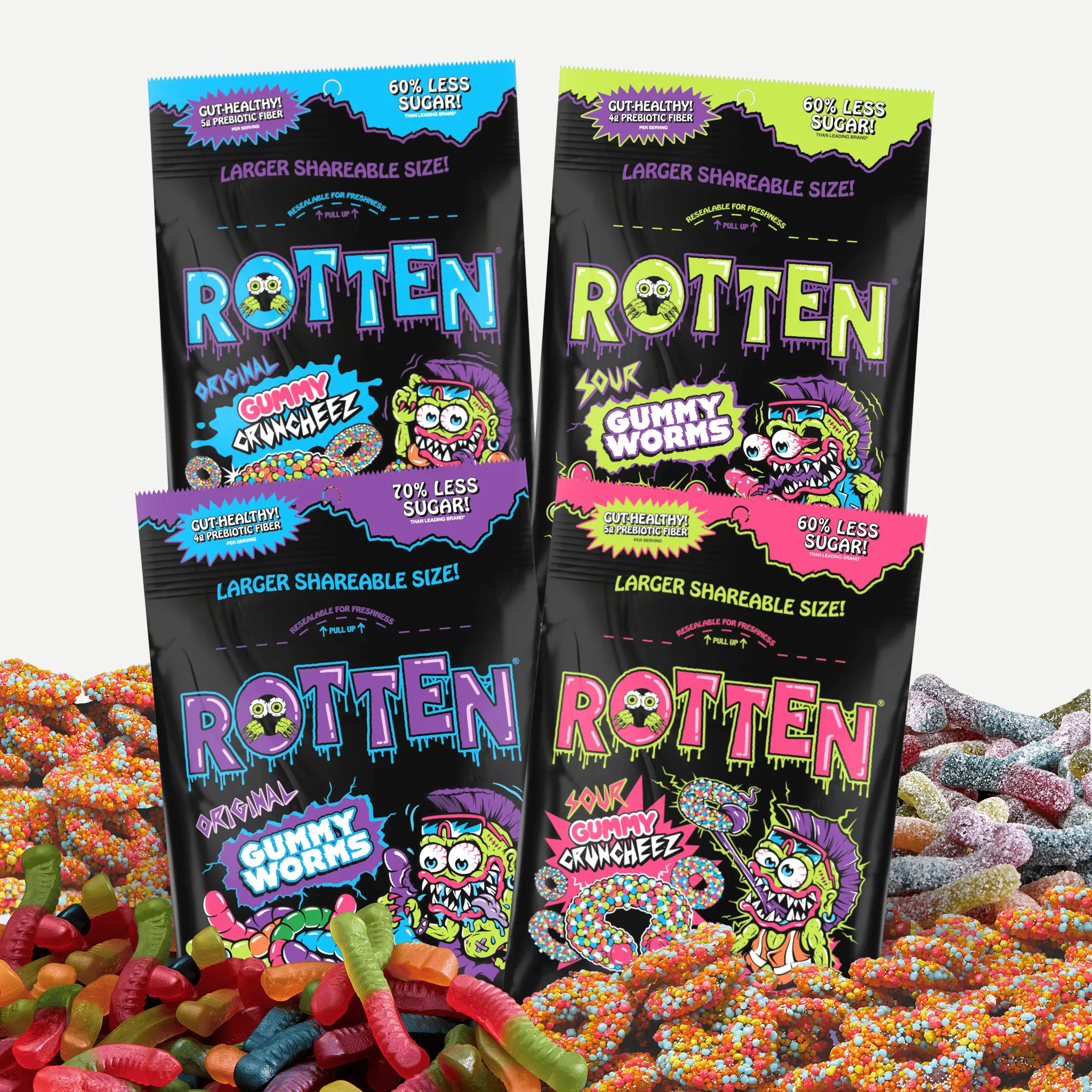 Rotten All Flavor Variety Pack, 5.3 Ounce XL Share Size