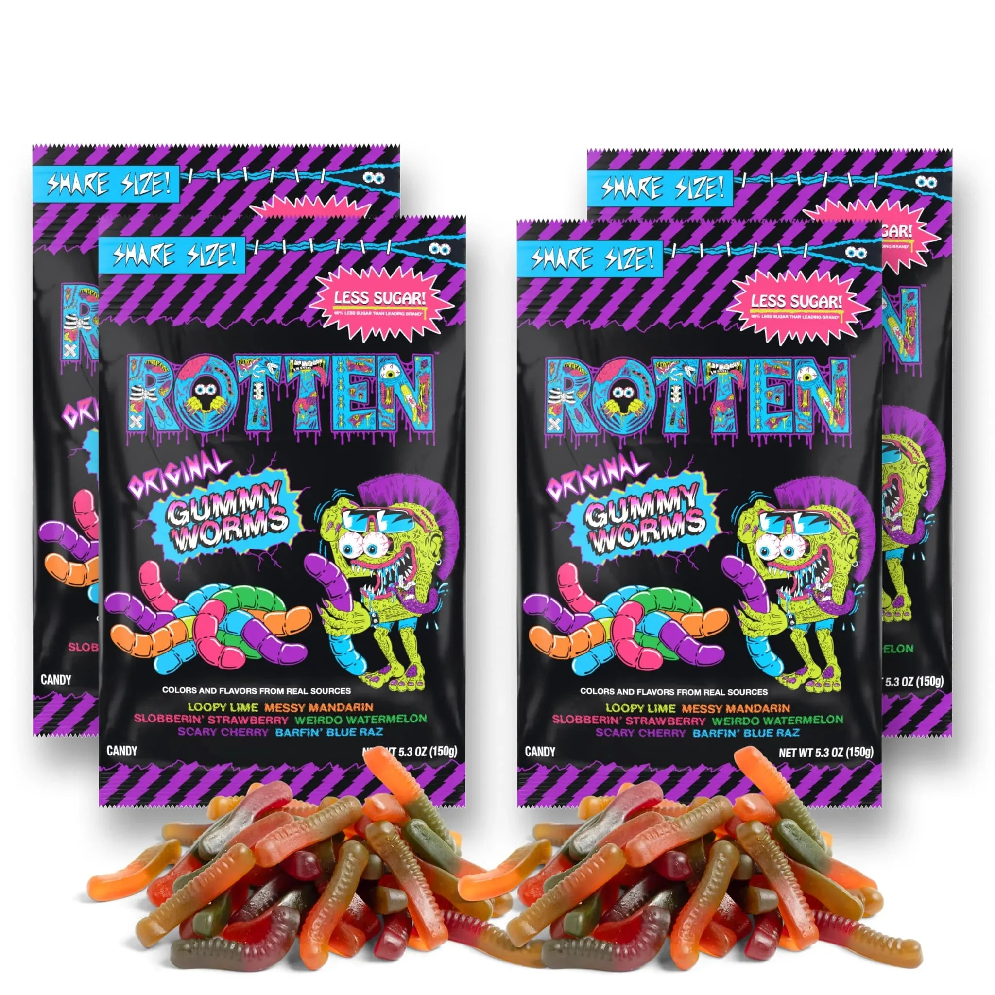 Rotten Gummy Worms: 5.3-Ounce Resealable Bags - Image 10