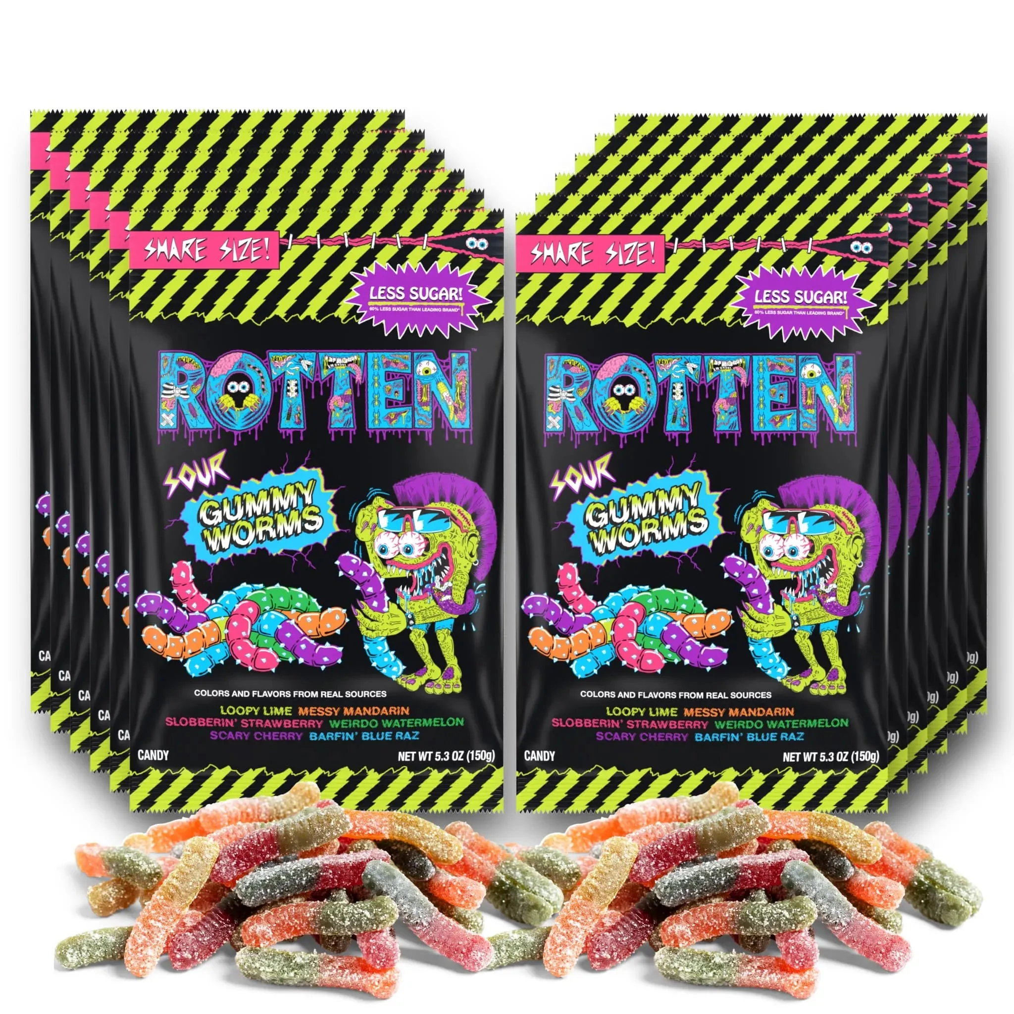 Rotten Gummy Worms: 5.3-Ounce Resealable Bags - Image 11