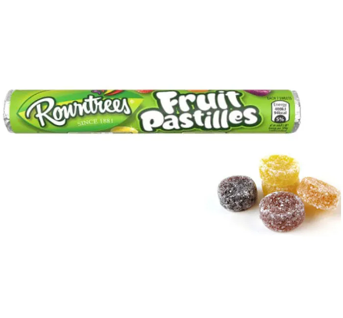 Rowntree Fruit Pastilles Candy Roll: 32-Piece Box
