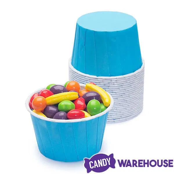 Paper 4-Ounce Candy Cups - Royal Blue: 25-Piece Pack - Image 2