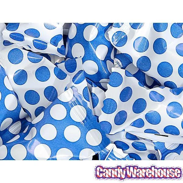 Royal Blue Polka Dots Wrapped Butter Mint Creams: 300-Piece Case - Image 2