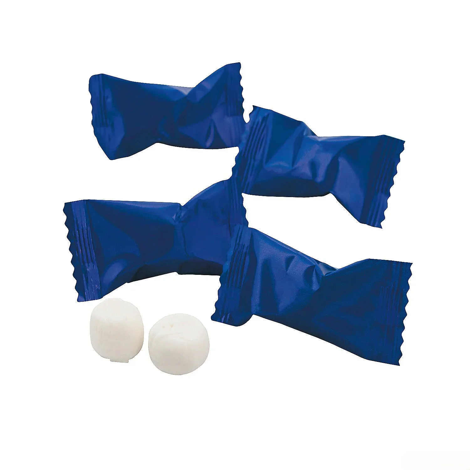 Royal Blue Wrapped Butter Mint Creams: 108-Piece Bag
