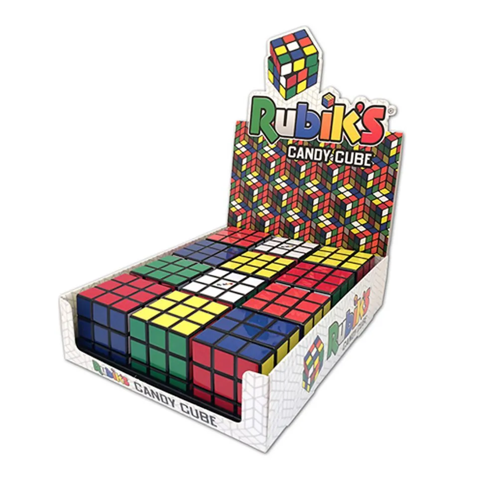 Rubik's Cube Fruit Sours Candy Tin: 12-Piece Display - Image 3
