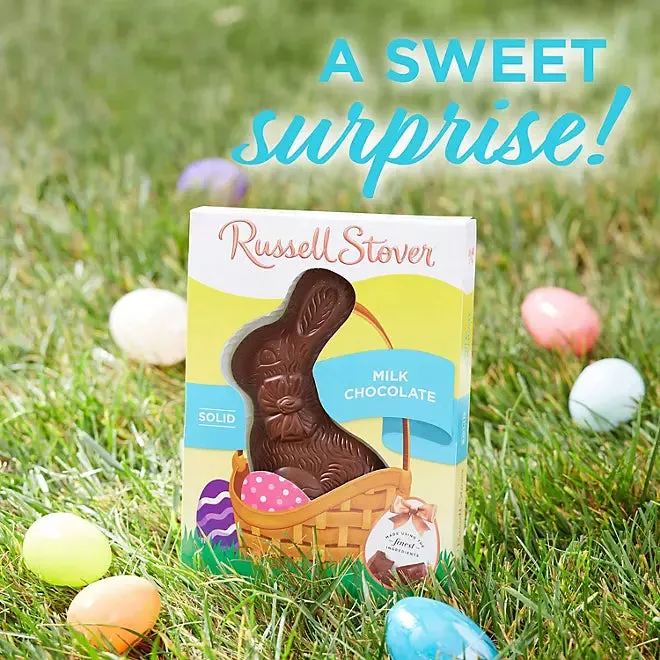 Russell Stover Easter Bunny Solid Milk Chocolate: 2-Piece Box - Image 2