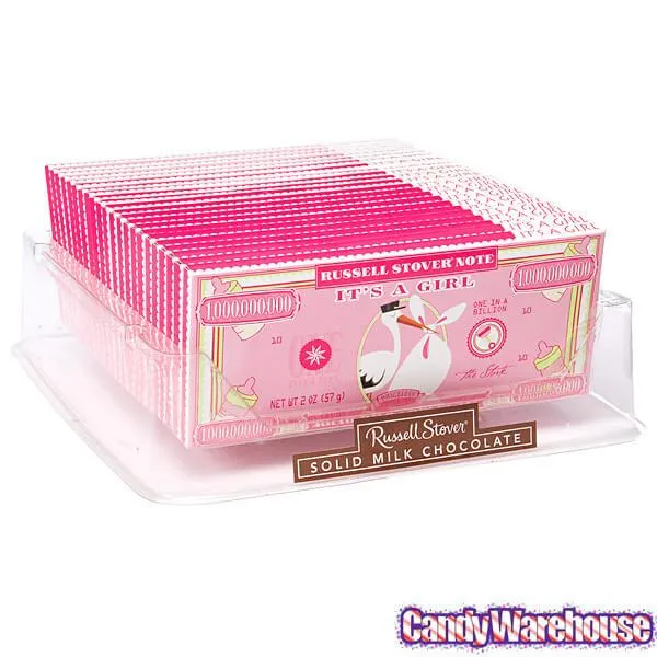 Russell Stover One in a Billion Dollar Chocolate Bars - Its A Girl: 18-Piece Box - Image 3