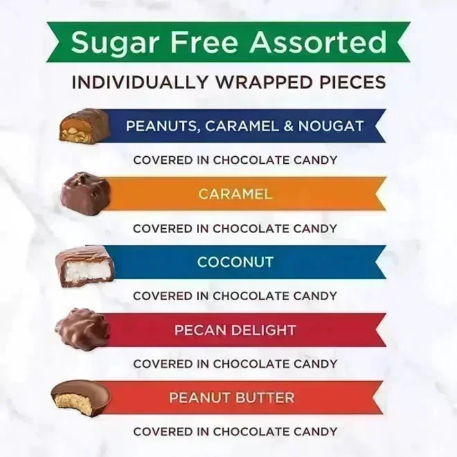 Russell Stover Sugar Free Assorted Chocolates: 38-Piece Bag - Image 3