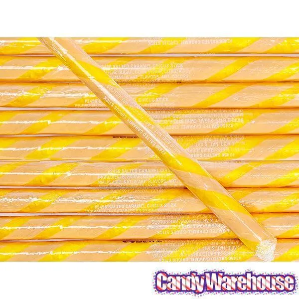 Salted Caramel Hard Candy Sticks: 100-Piece Box - Image 3