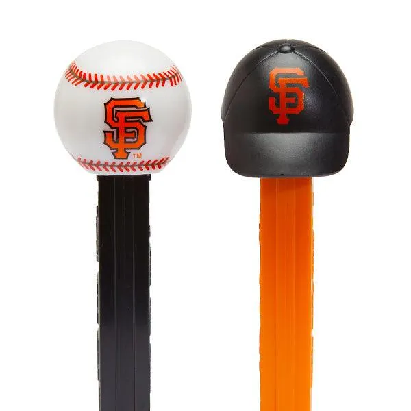 MLB Team Baseball PEZ Candy Packs - San Francisco Giants: 12-Piece Box