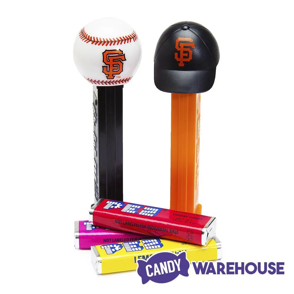 MLB Team Baseball PEZ Candy Packs - San Francisco Giants: 12-Piece Box - Image 2