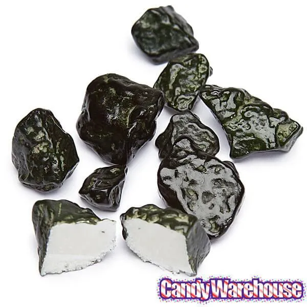 Santa's Coal Black Bubble Gum Satchels: 24-Piece Display - Image 2