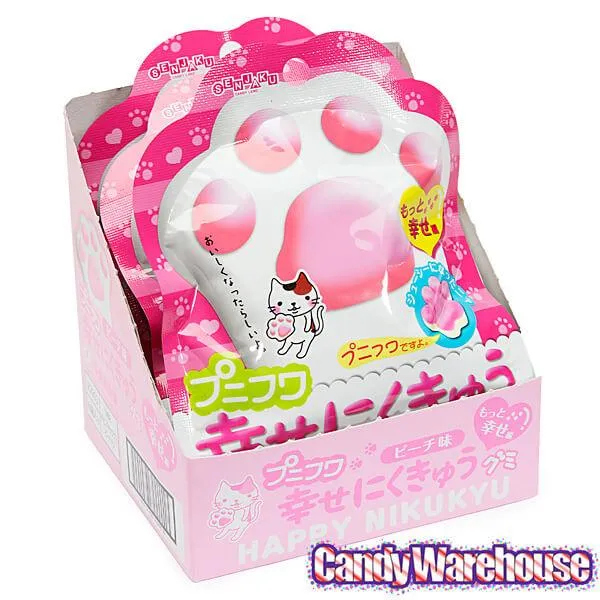 Senjaku Panda Paws Gummy Candy Packs - Peach: 6-Piece Box - Image 2