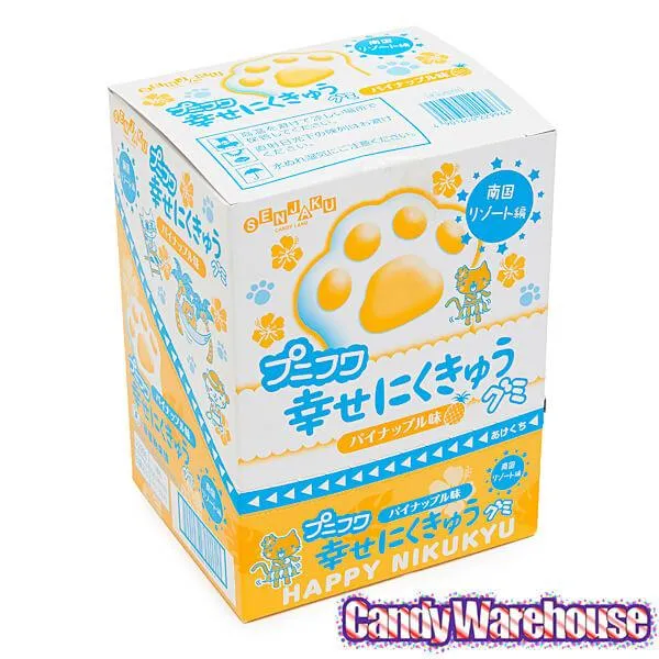 Senjaku Panda Paws Gummy Candy Packs - Pineapple: 6-Piece Box - Image 3