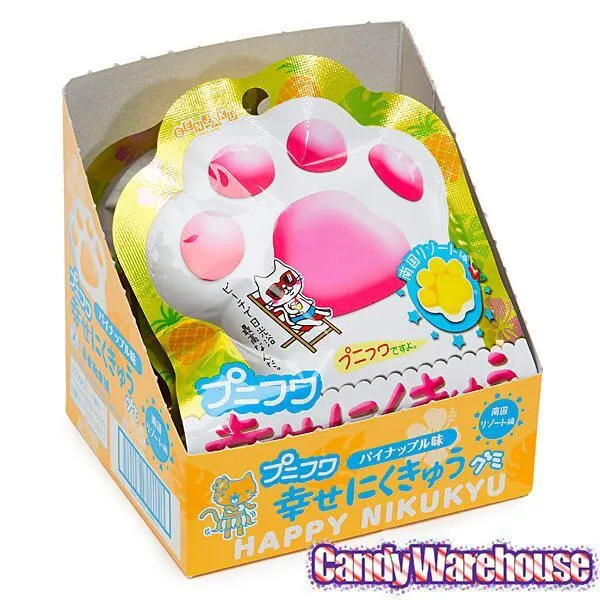 Senjaku Panda Paws Gummy Candy Packs - Pineapple: 6-Piece Box - Image 4