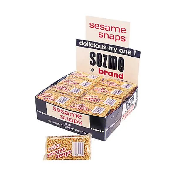 Sesame Snaps Treats 4-Packs: 24-Piece Box - Image 4