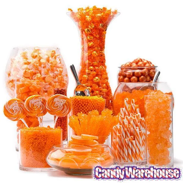 Shimmer Pearl Orange 1-Inch Gumballs: 2LB Bag - Image 2