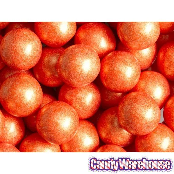 Shimmer Pearl Orange 1-Inch Gumballs: 2LB Bag - Image 4