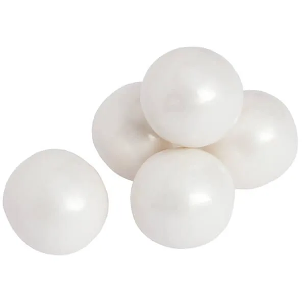 Shimmer Pearl White 1-Inch Gumballs: 12LB Case