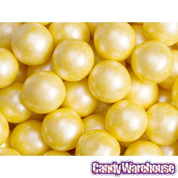 Shimmer Pearl Yellow 1-Inch Gumballs: 2LB Bag - Image 3