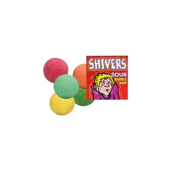 Shivers Sour Bubble Gum Gumballs: 850-Piece Case - Image 5