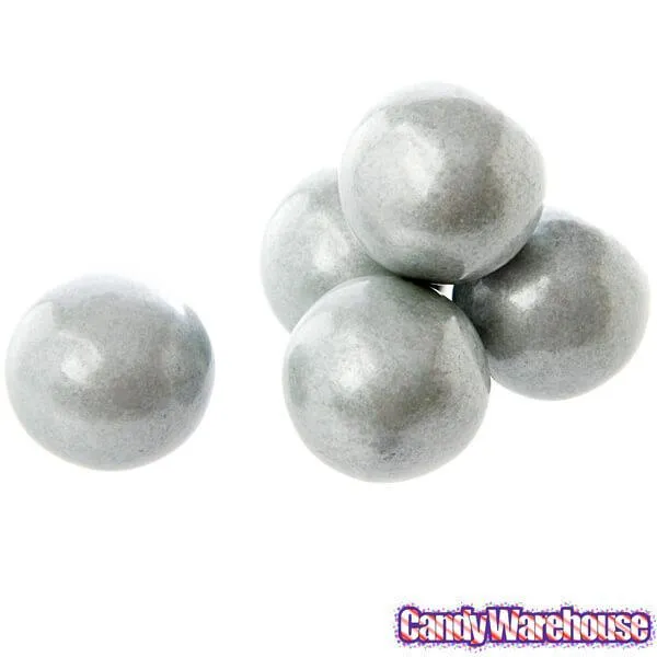 Silver 1-Inch Gumballs: 24LB Case - Image 3