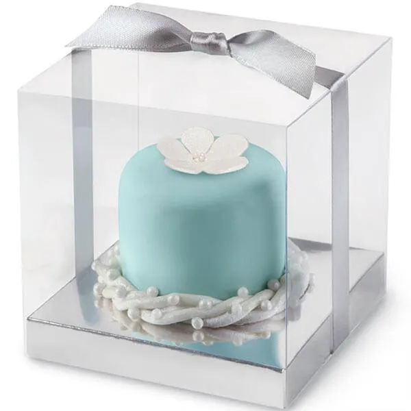 Silver Clear Favor Box Kits: 20-Piece Set