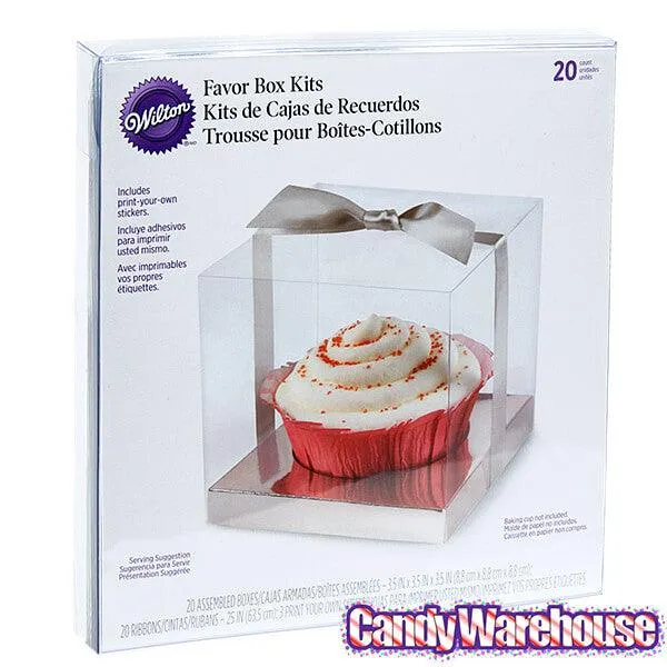 Silver Clear Favor Box Kits: 20-Piece Set - Image 4