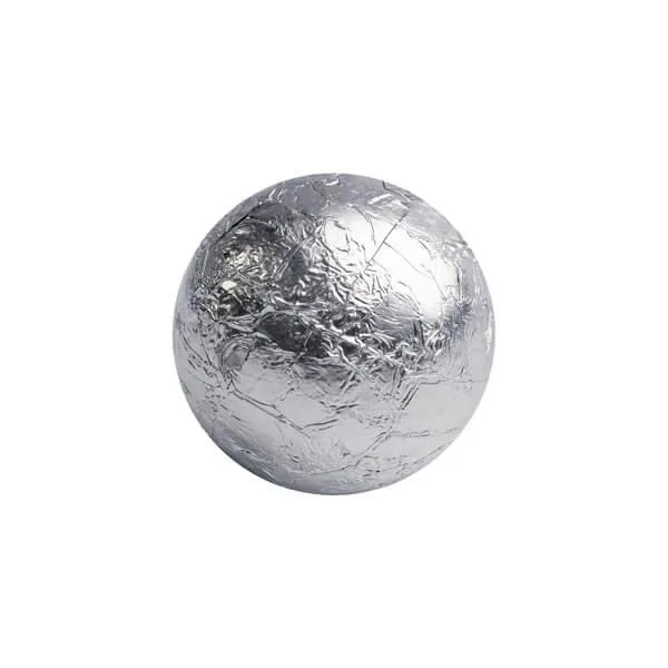Foiled Milk Chocolate Balls - Silver: 2LB Bag - Image 3