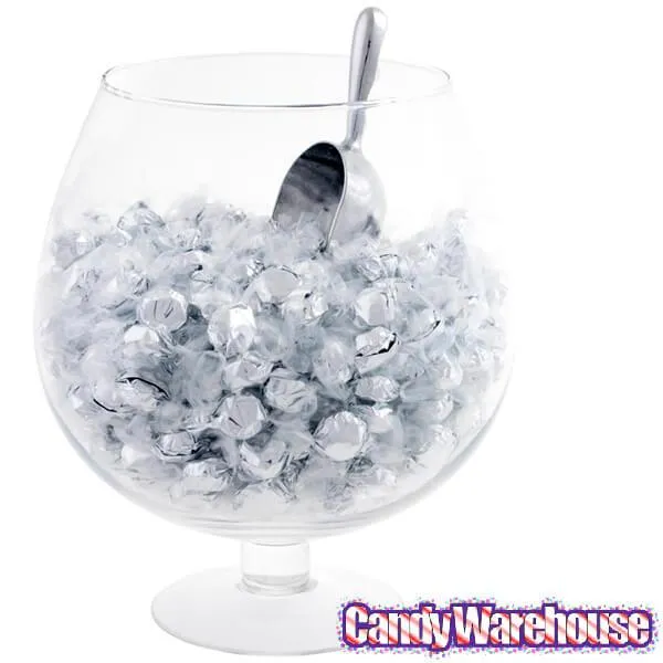 Wrapped Hard Candy Ovals - Silver - Pineapple: 5LB Bag - Image 2