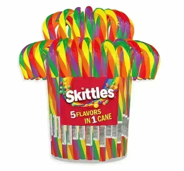 Skittles Candy Canes: 60CT Jar