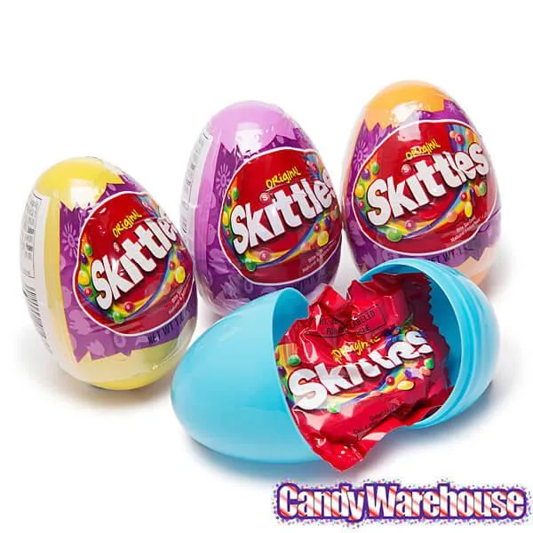 Skittles Candy Filled Plastic Easter Eggs: 12-Piece Display - Image 2