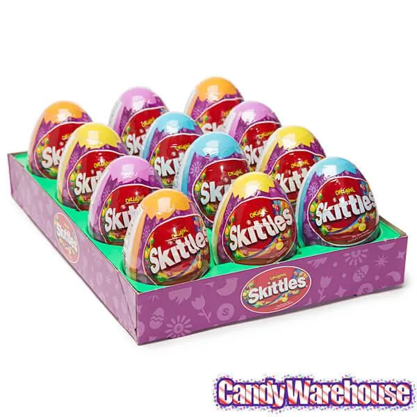 Skittles Candy Filled Plastic Easter Eggs: 12-Piece Display - Image 3