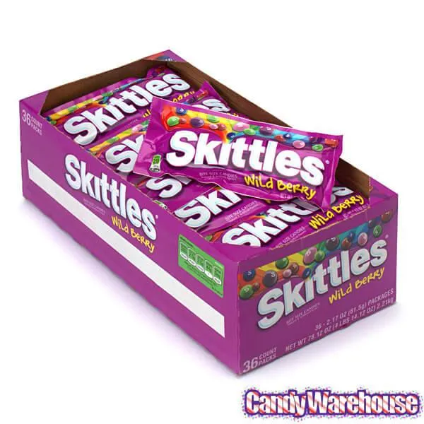 Skittles Candy Packs - Wild Berry: 36-Piece Box - Image 3