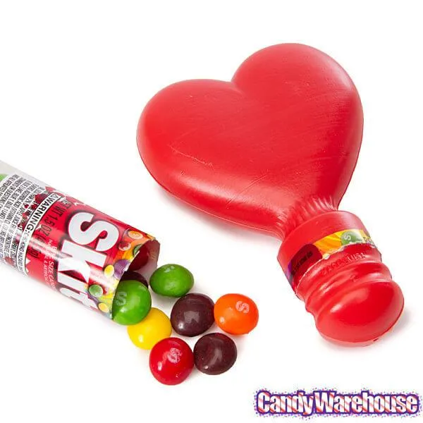 Skittles Candy Valentine Heart Toppers: 12-Piece Display - Image 3